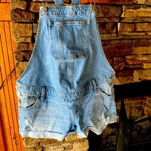 Maternity Overall Shorts